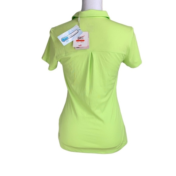 Puma Dry Cell Gold Polo Shirt Short Sleeve Neon Size XS - Picture 3 of 17